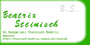 beatrix steinisch business card